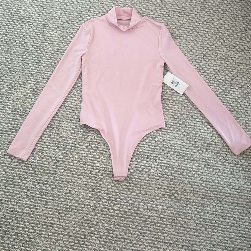 Pink Longsleeve Bodysuit 1